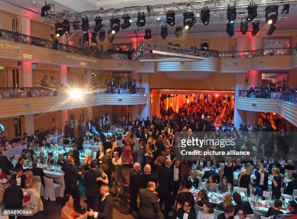 Guests dancing and celebrating at the 45th German Film Ball in the Bayerischer Hof in Munich, Germany, 20 January 2018. Photo: Ursula Düren/dpa