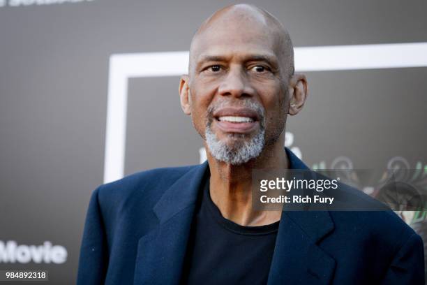 Kareem Abdul-Jabbar attends the premiere of Columbia Pictures' "Sicario: Day Of The Soldado" at Regency Village Theatre on June 26, 2018 in Westwood,...
