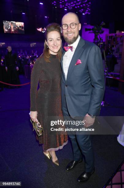Former skier Marco Buechel and his wife Doris pictured at the Kitz Race Club Party 2018 in Kitzbuehel, Austria, 20 January 2018. Photo: Felix...