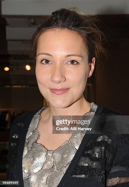 Fashion designer Devi Kroell attends the "Bump It Up" book launch party at the DKNY Store on April 15, 2010 in New York City.