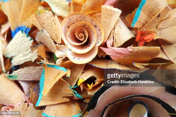 pencil shavings - pencil shavings stock pictures, royalty-free photos & images