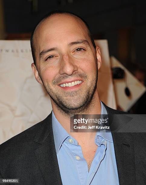 Actor Tony Hale attends the "In My Sleep" Los Angeles premiere at the ArcLight Cinemas on April 15, 2010 in Hollywood, California.
