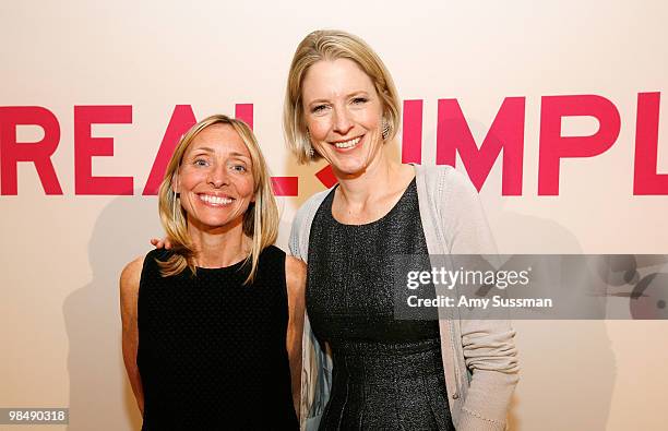 Designer Ginny Hilfiger and managing editor of Real Simple Kristin van Ogtrop attend the Real Simple 10th anniversary celebration in New York-Grand...