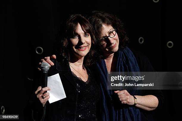 Bette Gordon and Renee Shafransky attend a special screening of "Variety" at the IFC Center on April 15, 2010 in New York City.