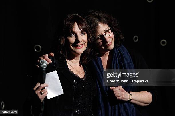 Bette Gordon and Renee Shafransky attend a special screening of "Variety" at the IFC Center on April 15, 2010 in New York City.