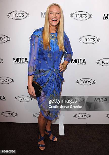 Kelly Lynch attends the Tod's Beverly Hills Reopening To Benefit MOCA at Tod's Boutique on April 15, 2010 in Beverly Hills, California.