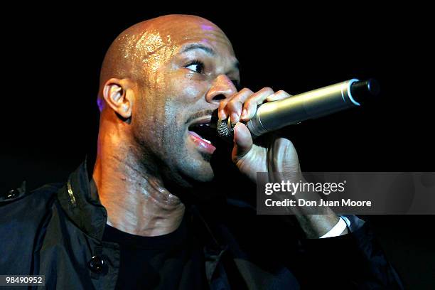 Common performs at Haiti Relief Concert at the Alfred Lawson, Jr. Teaching Center Gymnasium on the campus of Florida A&M University on April 15, 2010...