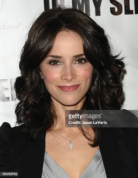 Actress Abigail Spencer attends the premiere of "In My Sleep" at ArcLight Cinemas on April 15, 2010 in Hollywood, California.