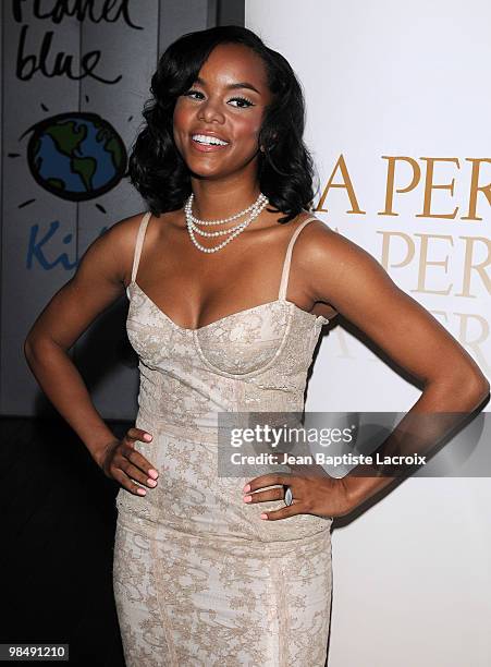 LeToya Luckett attends La Perla Shopping And Cocktail Party To Benefit To Heal The Bay at La Perla Boutique on April 15, 2010 in Malibu, California.