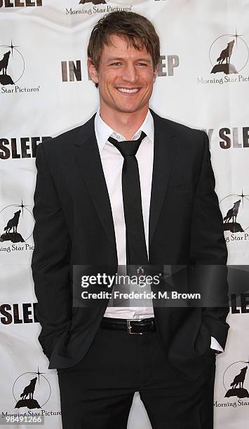 Actor Philip Winchester attends the "In My Sleep" film premiere at the Arclight Hollywood on April 15, 2010 in Los Angeles, California.