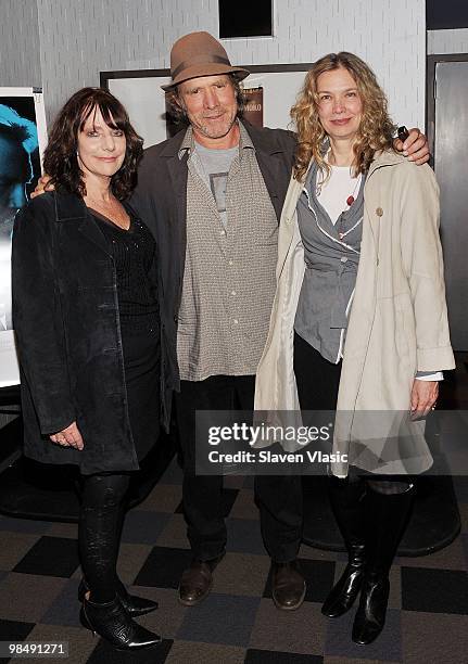 Filmmaker Bette Gordon, actor Will Patton and actress Sandy McLeod attend a special screening of "Variety" at the IFC Center on April 15, 2010 in New...