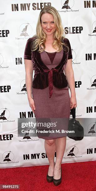 Actress Ashley Palmer attends the "In My Sleep" film premiere at the Arclight Hollywood on April 15, 2010 in Los Angeles, California.