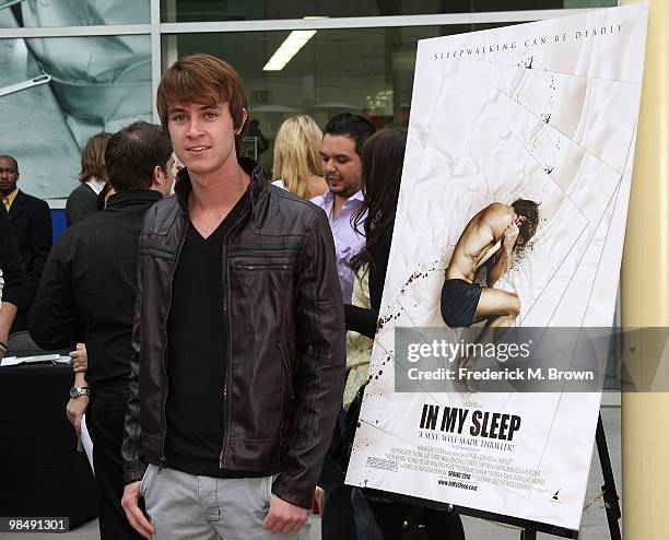 Actor Ryan Kelley attends the "In My Sleep" film premiere at the Arclight Hollywood on April 15, 2010 in Los Angeles, California.