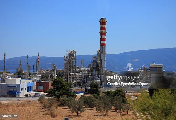 June 15: Refinery near the city of Patras, on July 16, 2009 in Patras, Greece.