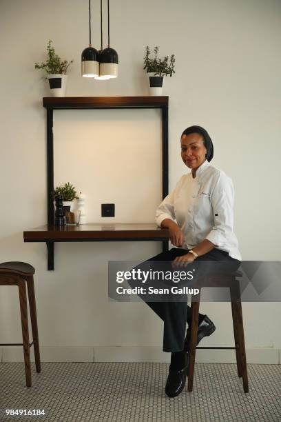 We can compete with the world, just no one knows about us," says Noura Al Moammar chef and co-owner of Daem O Amer cafe, on June 25, 2018 in Jeddah,...