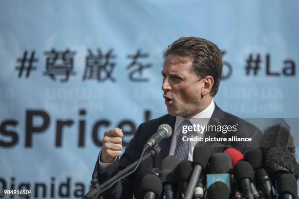 Pierre Krahenbuhl, Commissioner General for the United Nations Relief and Works Agency for Palestine Refugees , speaks during a press conference at...