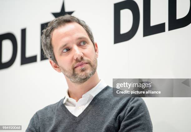 Florian Reuter, CEO of Volocopter, speaks at the innovation conference Digital-Life-Design in Munich, Germany, 22 January 2018. The three-day...