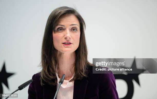 Mariya Gabriel, European Commissioner for Digital Economy and Society, speaks at the innovation conference Digital-Life-Design in Munich, Germany, 22...