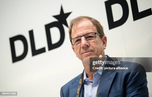 Reinhard Ploss, CEO of Infineon, attends the innovation conference Digital-Life-Design in Munich, Germany, 22 January 2018. The three-day conference...