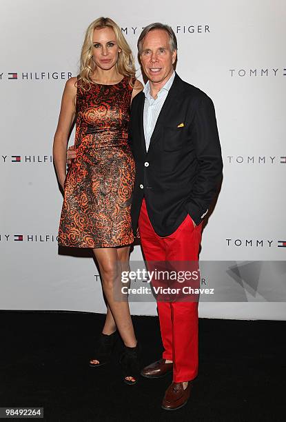 Dee Hilfiger and designer Tommy Hilfiger attend the Tommy Hilfiger 15th anniversary party at Museo de Arte Moderno on April 14, 2010 in Mexico City,...