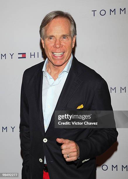 Designer Tommy Hilfiger attends the Tommy Hilfiger 15th anniversary party at Museo de Arte Moderno on April 14, 2010 in Mexico City, Mexico.