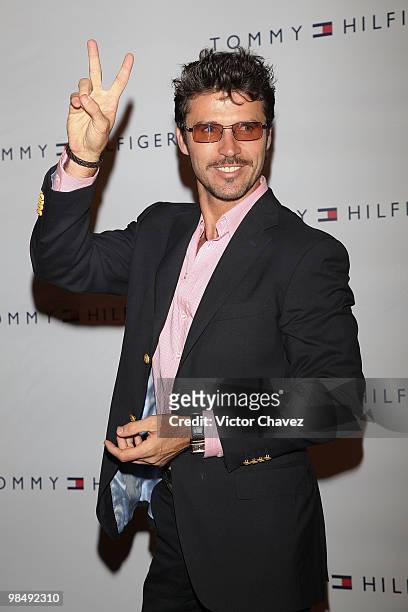 Actor Leonardo Garcia attends the Tommy Hilfiger 15th anniversary party at Museo de Arte Moderno on April 14, 2010 in Mexico City, Mexico.