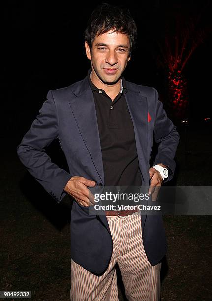 Actor Miguel Rodarte attends the Tommy Hilfiger 15th anniversary party at Museo de Arte Moderno on April 14, 2010 in Mexico City, Mexico.