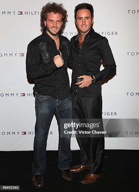 Roger Romero and guest attend the Tommy Hilfiger 15th anniversary party at Museo de Arte Moderno on April 14, 2010 in Mexico City, Mexico.