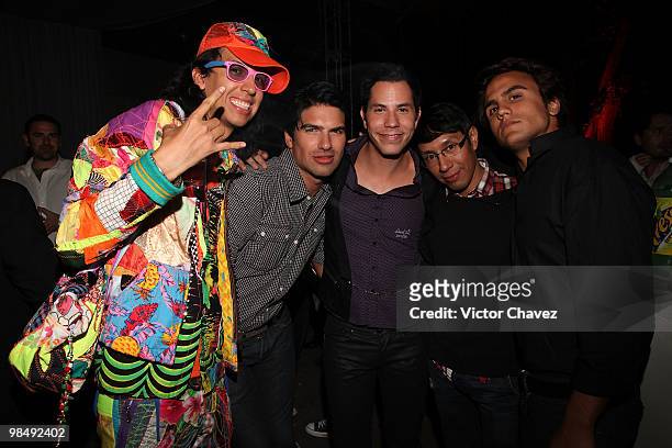 Singer Cristian Chavez and guests attend the Tommy Hilfiger 15th anniversary party at Museo de Arte Moderno on April 14, 2010 in Mexico City, Mexico.