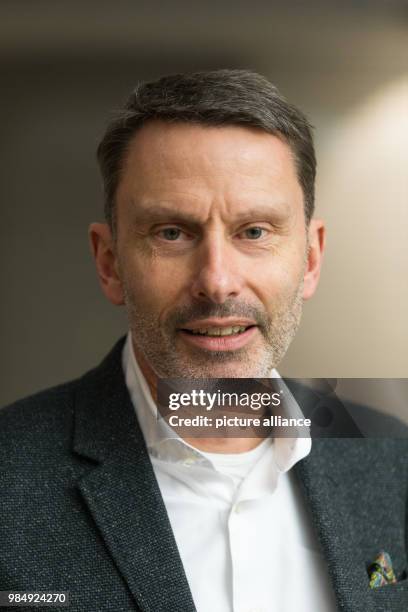 Joerg Kastendiek, state chairman of the Christian Democratic Union in Bremen, looks into the camera for a portrait at the CDU headquarters in Bremen,...