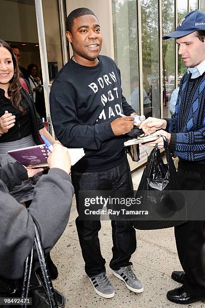 Actor Tracy Morgan visits the "Live With Regis And Kelly" taping at the ABC Lincoln Center Studios on April 15, 2010 in New York City.