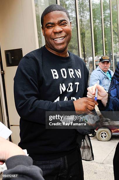 Actor Tracy Morgan visits the "Live With Regis And Kelly" taping at the ABC Lincoln Center Studios on April 15, 2010 in New York City.