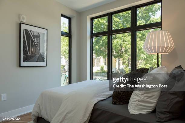 Second Bedroom in model unit 101 at Stone Hill on June 12, 2018 in Washington DC.