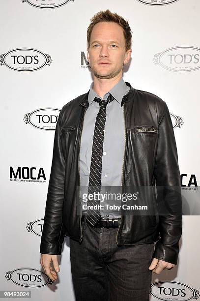 Neil Patrick Harris poses for a picture at Diego Della Valle's Celebration of Tod's Boutique and MOCA's Jeffrey Deitch on April 15, 2010 in Beverly...