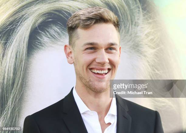 Taylor John Smith arrives to Los Angeles premiere of HBO limited series "Sharp Objects" held at ArcLight Cinemas Cinerama Dome on June 26, 2018 in...