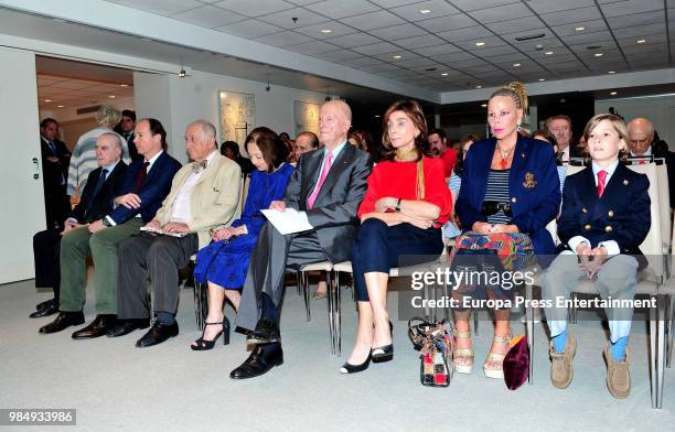 Prince Konstantin of Bulgaria, Inocencio Arias, Margarita Gomez Acebo, Simeon of Bulgaria, Paloma Segrelles, Princess Kalina of Bulgaria and son...