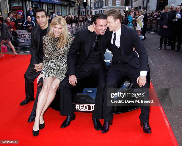 Adrian Paul, Gary Stretch, Meredith Ostrom, Lee Ryan attend the 'Heavy Film Premiere at the Odeon, West End , London, England. On April 15, 2010