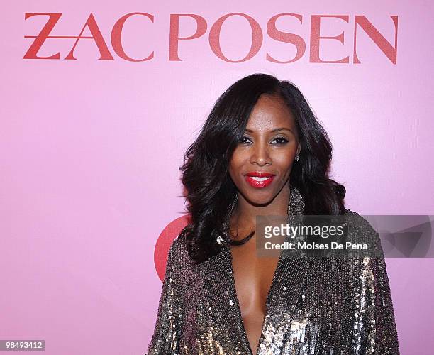 Designer June Ambrose attends the Zac Posen for Target Collection launch party at the New Yorker Hotel on April 15, 2010 in New York City.