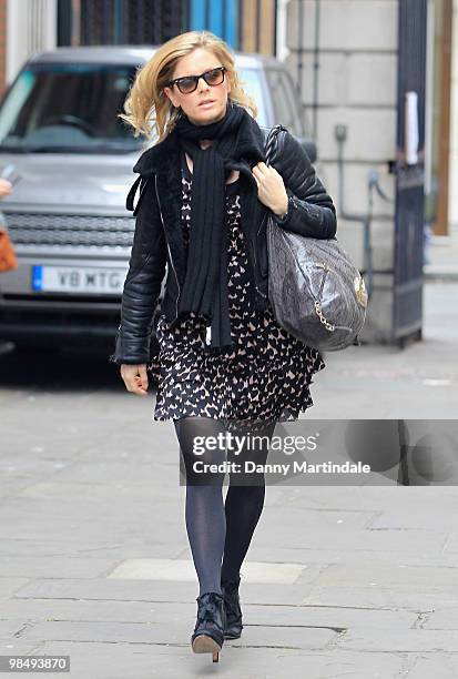 Actress Emilia Fox attends the funeral of Christopher Cazenove held at St Paul's Church in Covent Garden on April 16, 2010 in London, England.