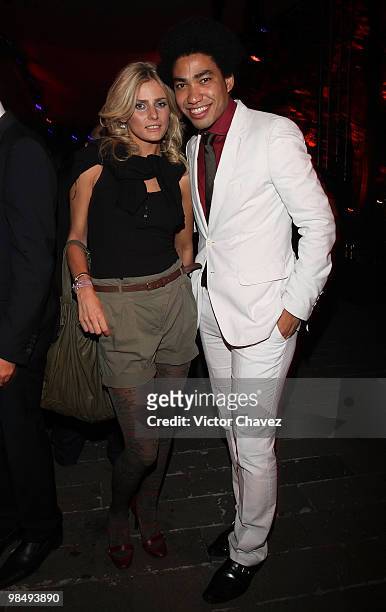Argenis Venzan and Barbara Turanova attend the Tommy Hilfiger 15th anniversary party at Museo de Arte Moderno on April 14, 2010 in Mexico City,...