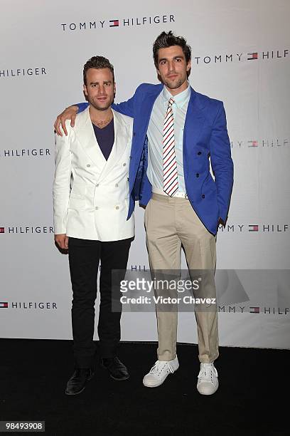 Socialite Max Villegas and Osvaldo de Leon attends the Tommy Hilfiger 15th anniversary party at Museo de Arte Moderno on April 14, 2010 in Mexico...