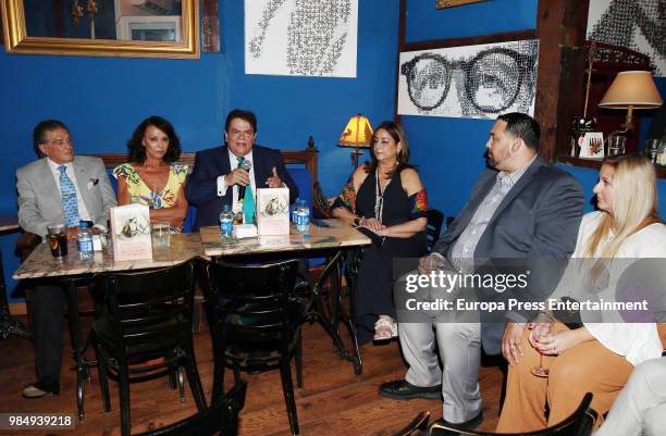 Jaime Ostos and Maria Angeles Grajal attend the presentation of the book 'La increible historia del Supertorero, su caballo Nostradamus y el toro...