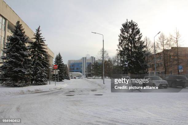 Snow covers the grounds of the Yuri Gagarin Cosmonaut Training Center in Moscow, Russia, 19 January 2018. The Cosmonaut Center is a heavily guarded...