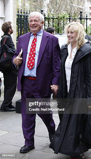 Christopher Biggins attends the funeral of Christopher Cazenove at The Actors Church, Covent Garden on April 16, 2010 in London, England.