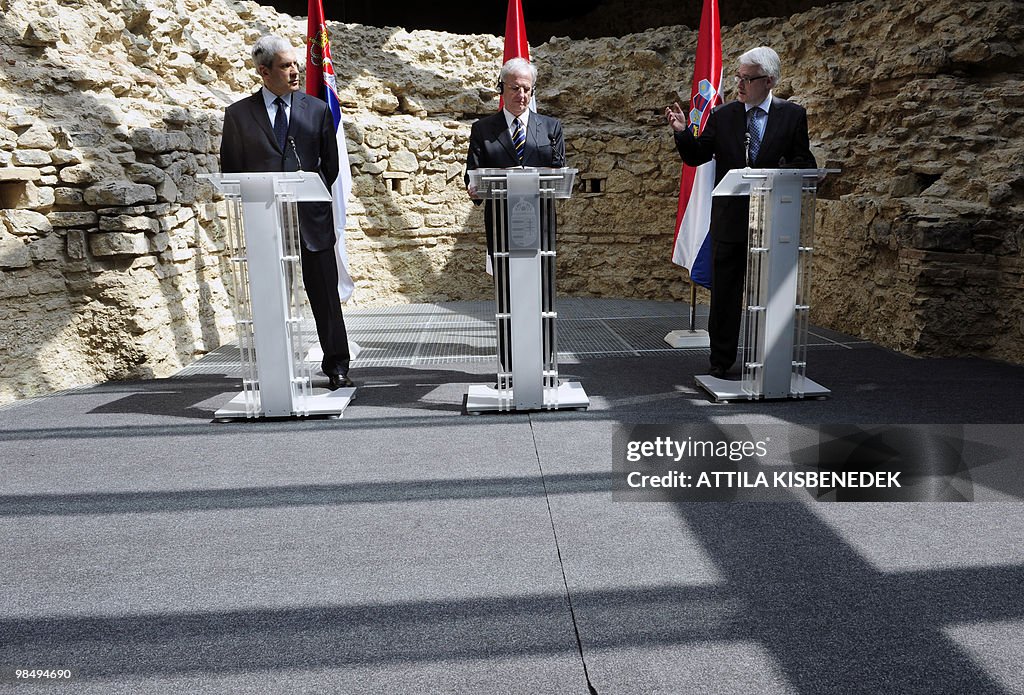(L to R) Presidents, Boris Tadic of Serb