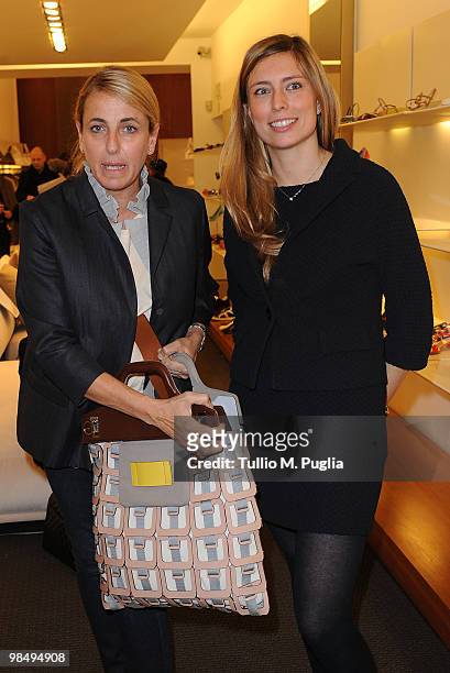 Designer Patricia Urquiola and Giulia Molteni attend "Design Details" by Molteni & C and Salvatore Ferragamo on April 15, 2010 in Milan, Italy.
