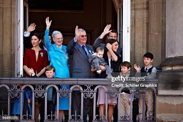 Princess Isabella of Denmark, Crown Princess Mary of Denmark, Prince Christian of Denmark, Queen Margrethe of Denmark, Henrik The Prince Consort of...