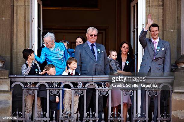 Prince Nikolai of Denmark, Prince Christian of DenmarkQueen Margrethe of Denmark, Prince Felix of Denmark, Princess Isabella of Denmark, Crown...