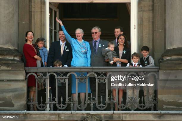 Crown Princess Mary of Denmark, Princess Isabella of Denmark, Crown Prince Frederik of Denmark, Prince Christian of Denmark, Queen Margrethe of...