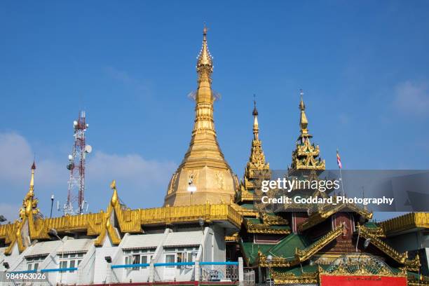 myanmar: sule pagoda - sule pagoda stock pictures, royalty-free photos & images